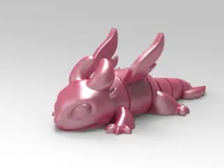 Articulated Dragon toothless Light Fury Cute Flexi