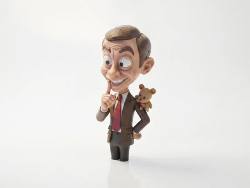 Mr Bean Bust Celebrity Figurine 3D Printable