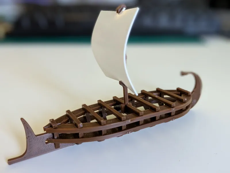 Ancient Greek Ship Kit Card