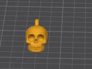 Tiny Skull Keychain