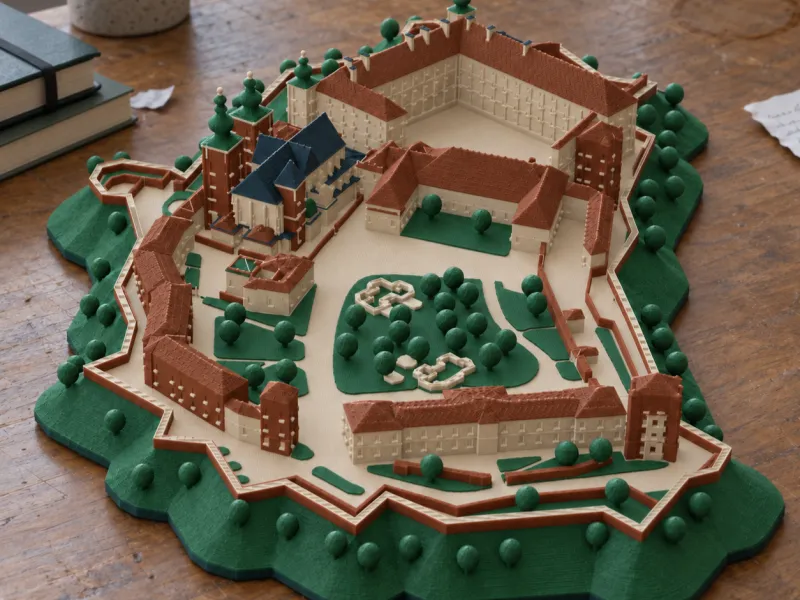 Wawelkasteel en de volledige Wawelheuvel