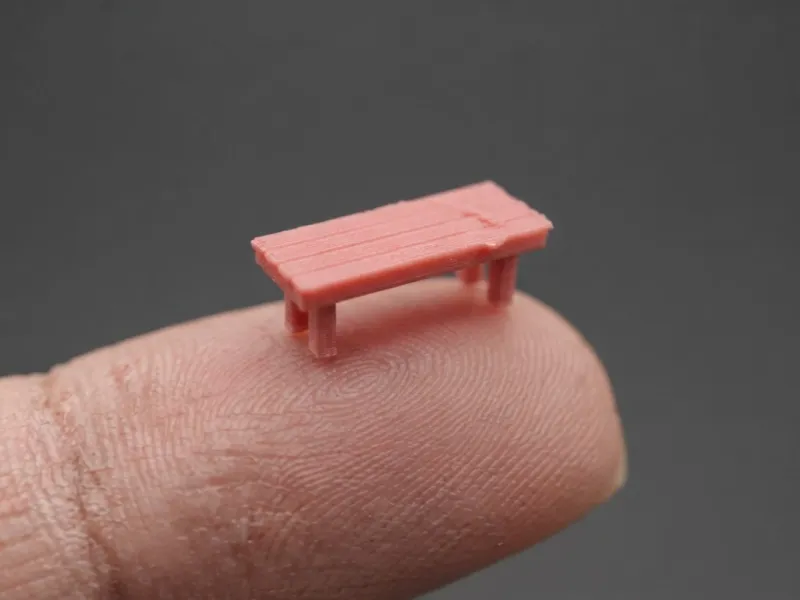 Wooden Park Bench small model
