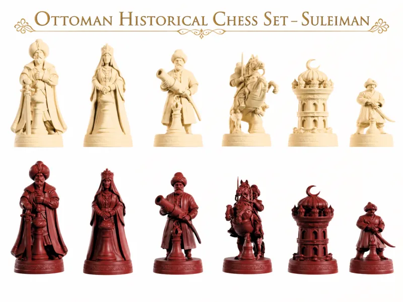 Set de ajedrez ottoman - Suleimán