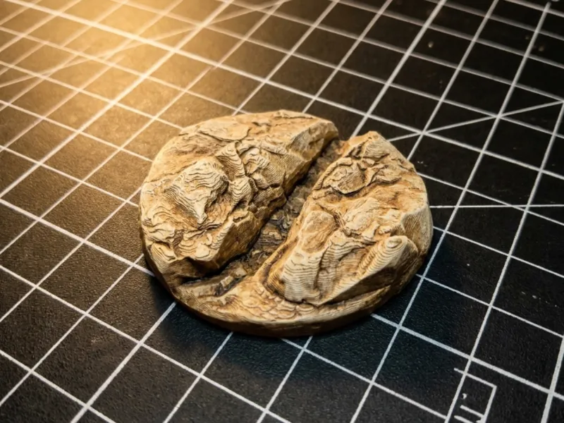 Base de terreno em miniatura D10