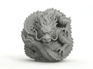 Oriental dragon decoration