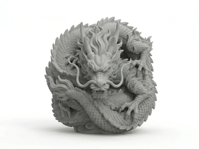 Oriental dragon decoration