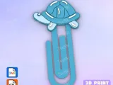Paperclip turtle balloon - bookmark-0