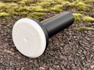 Survey point hide – 3D printed with Preform & ground sleeve