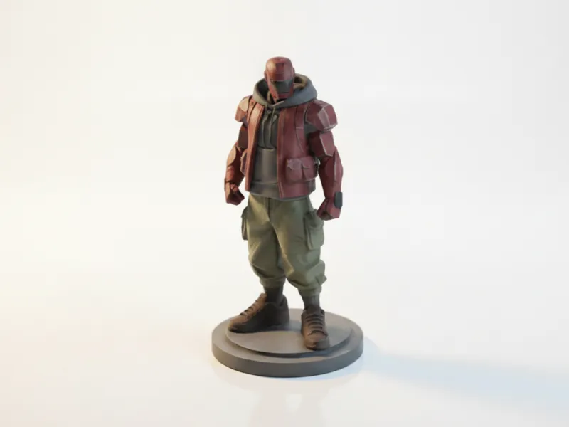Figura de estilo callejero Moda urbana Imprimible en 3D