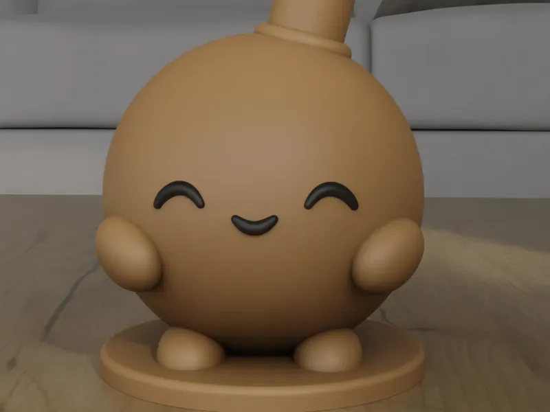 Cute Bubble Boba Creature Desk Companion 3D Print
