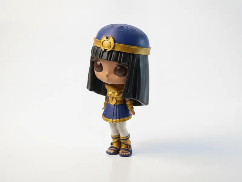 Chibi Cleopatra Figurine Cute Collectible 3D Printable