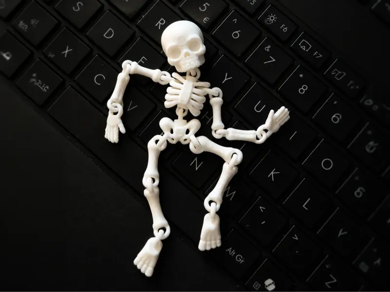 Esqueleto Flexível 3D Articulado – Mini Caveira Móvel