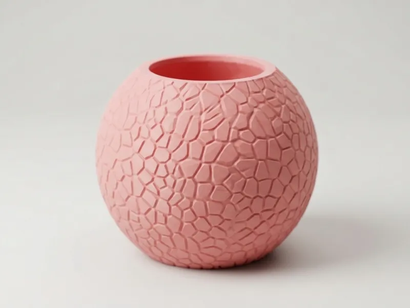 Round vase Textured