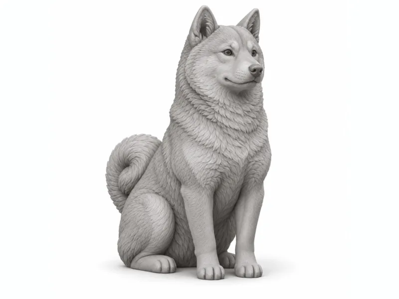Sitzender Shiba Inu