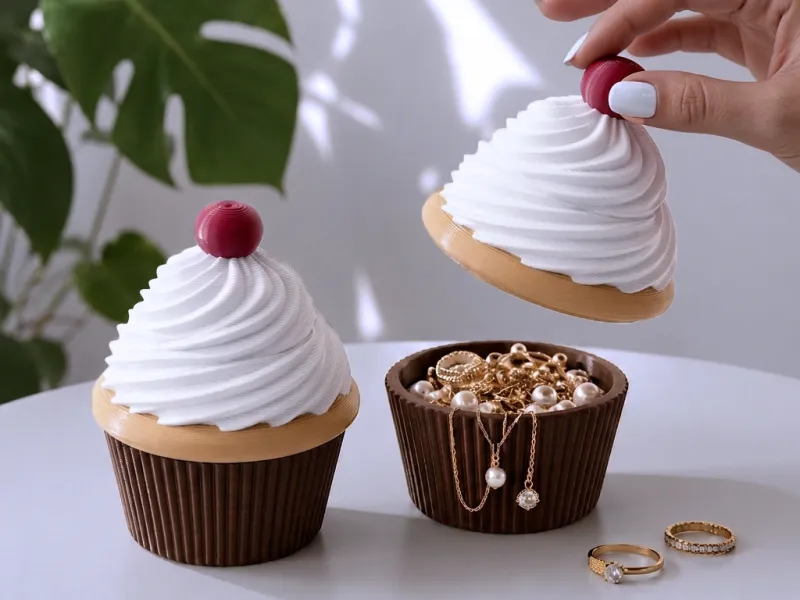 カップケーキジュエリーボックス | デザートモチーフの小物整理ケース