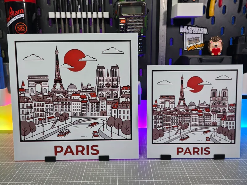 Parijs - Hueforge - 4 kleuren
