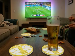 world cup coaster square and round