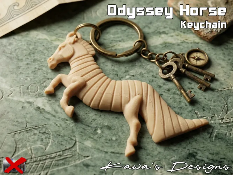 Odyssey Horse Keychain