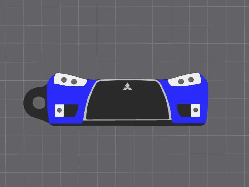 Mitsubishi Lancer Evolution X Keychain