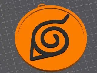 Naruto Konoa Keychain