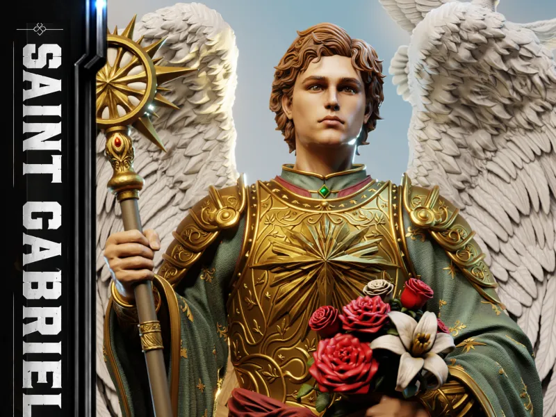 Saint Gabriel - 3D STL Ready To Print