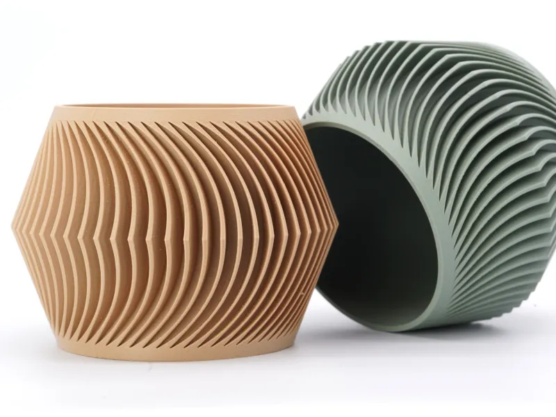 Twisted Ripple Planter - Geometric Parametric Vase