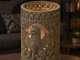 Gothic Griffin Table Lamp-0