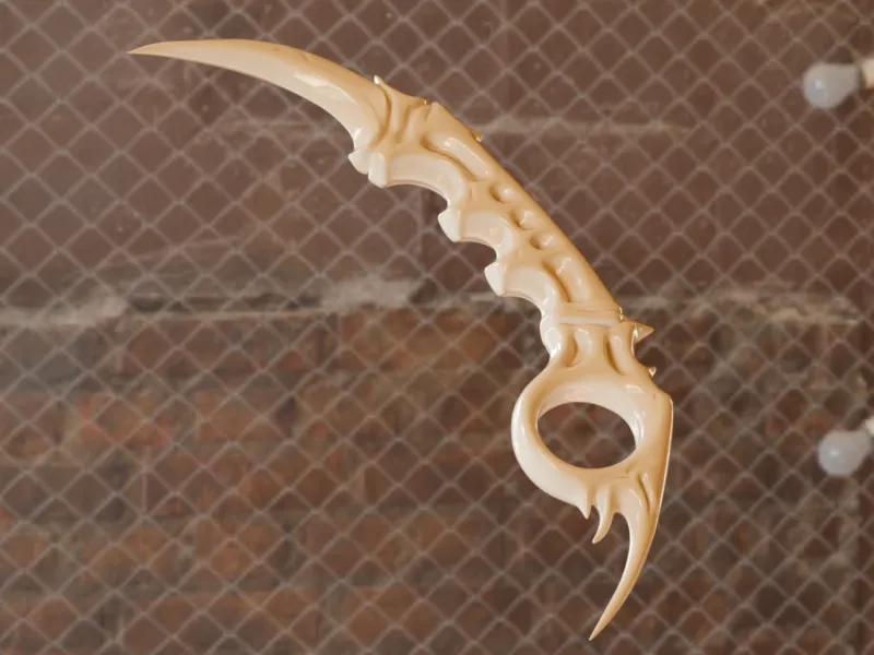 Daga Ritual Colmillo de Hueso STL/3MF – Cuchillo Fantasía