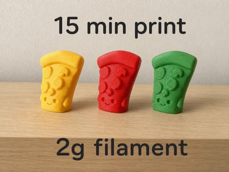 Cute Pizza Slice Buddy | Easy Mini Print