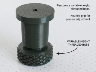 Mini height-adjustable leg