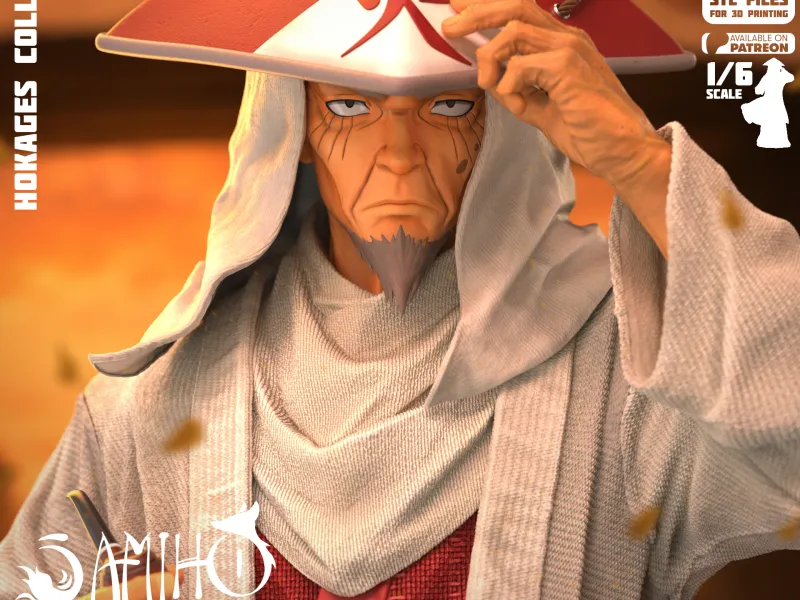 Samiho Studios - Sarutobi Hiruzen: STLs ready for printing