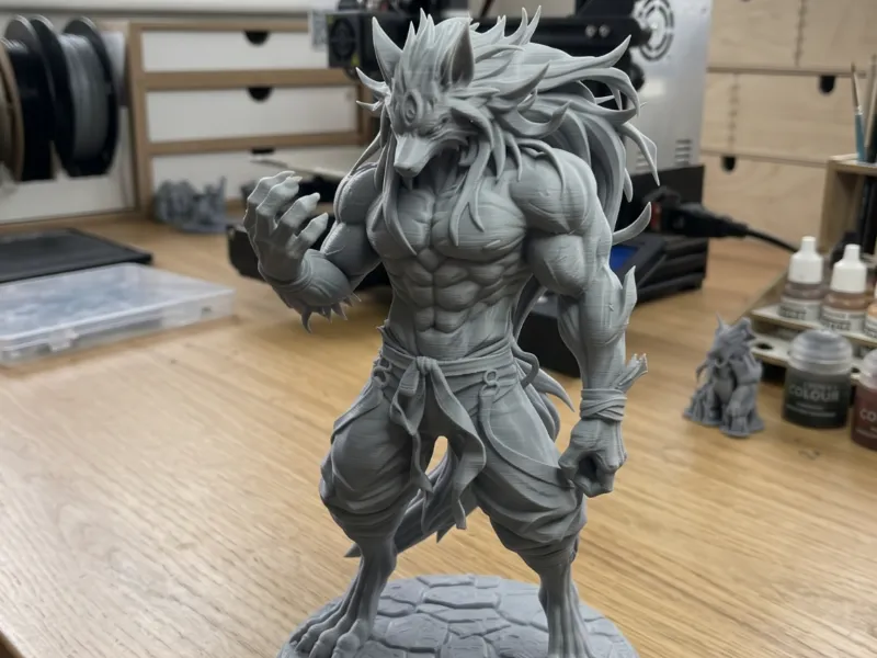 Modello di figura anime Lupin il Lupo Mannaro