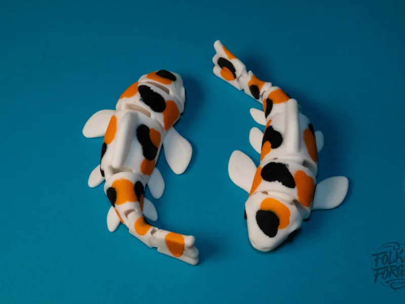 Koi Fish Articulated Three Colour Variants