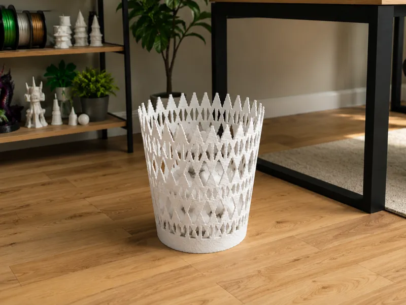 Gothic Lattice Waste Basket