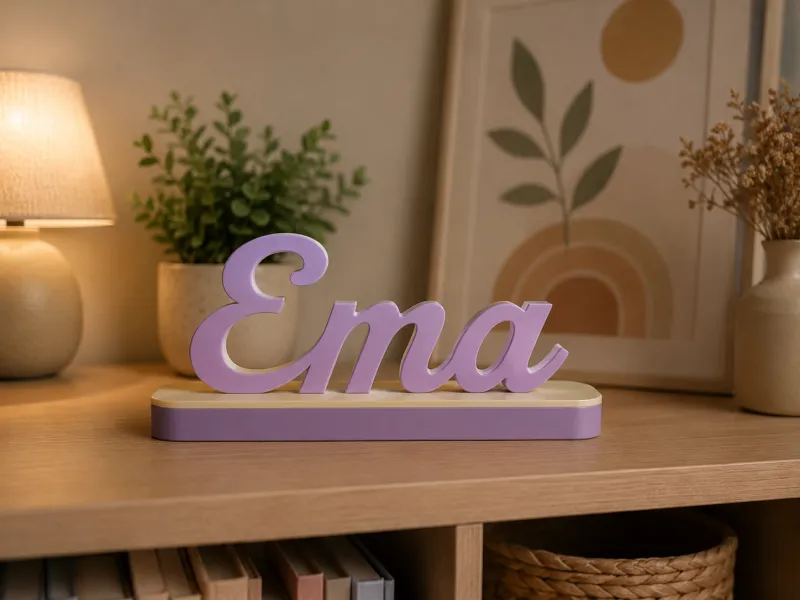 Custom Name Ema Stand – Personalized Desk Decor