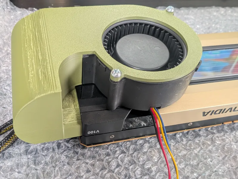Fan Adapter for Nvidia Tesla V100