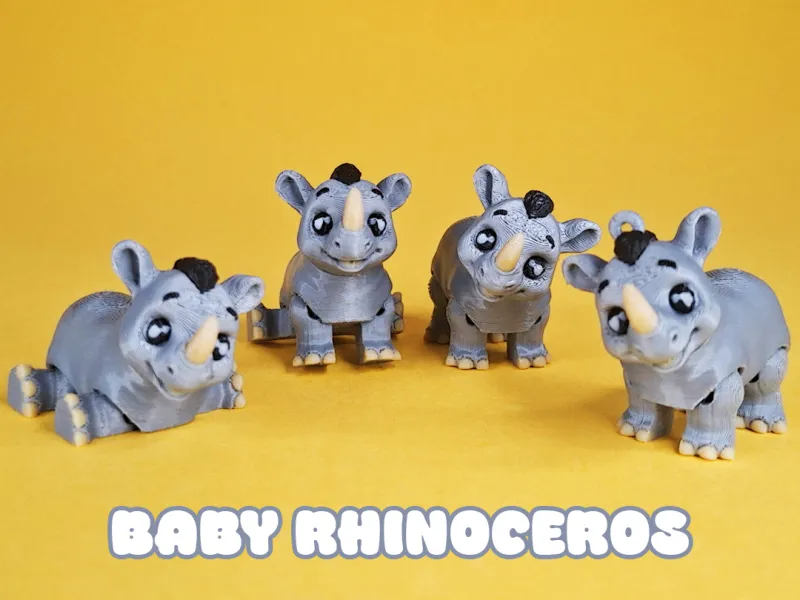 Flexi Baby Rhinoceros No Supports Commercial License
