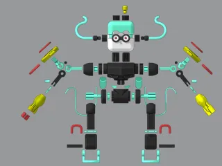 Moki | Combat Form (Multi‑form Modular Robot)