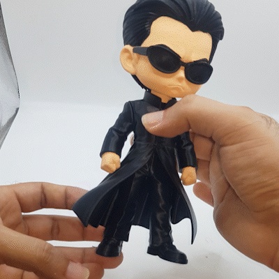 neo matrix chibi 20cm fanart