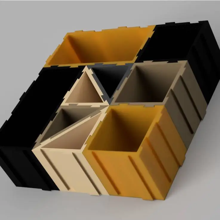 Caja, Triángulo, Rectángulo - Modulares