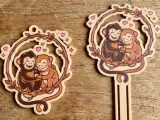 Bookmark and KeyChain of Punch the Monkey-0