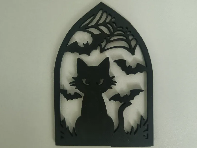 Halloween katten wandlijst