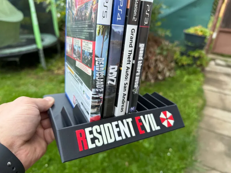 Stand/Holder for PlayStation games (Resident Evil)