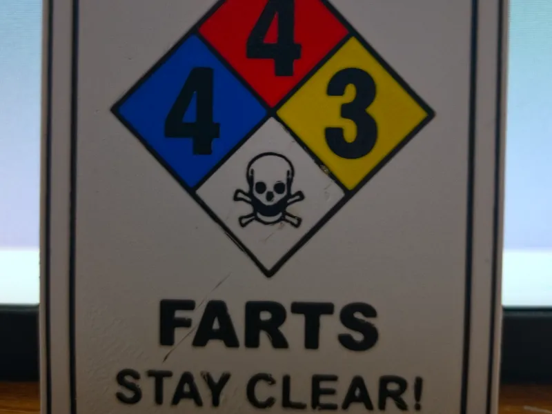 Danger Farts Stay Clear
