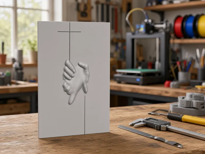 Escultura Fe Cristo Jesus Cruz Mano