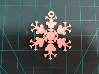 Copo de Nieve Decorativo 2 (Snowflake ornament)