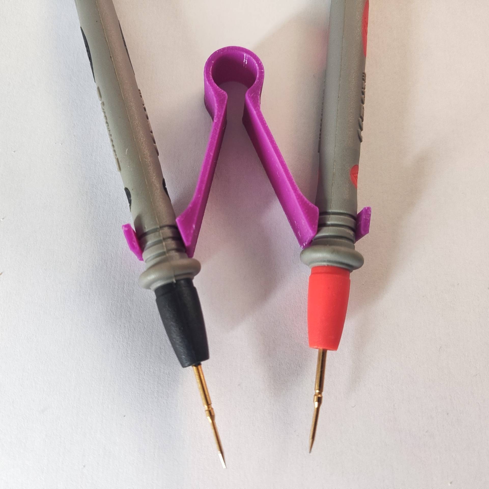 One-Hand Multimeter Probe Tweezer Adapter