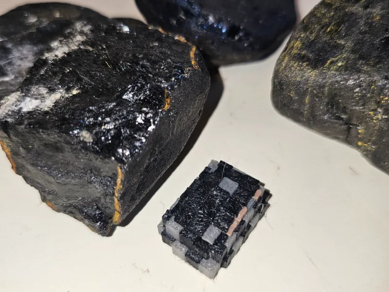 海岸で収集した石炭を例としたMinecraft石炭