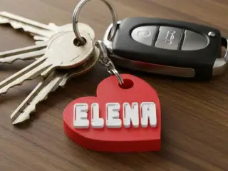 Elena Heartshape Keychain