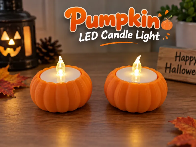pumpkin led candle light